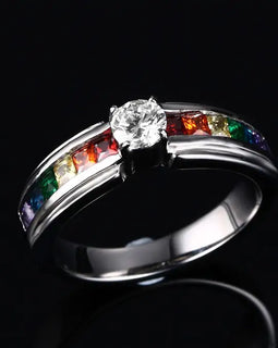 Zircon Rainbow Ring